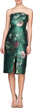 Kay Unger Adeline Strapless Midi Dress