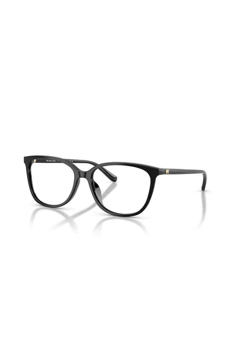 Michael Kors 55mm Rectangle optical glasses, Main, color, Black