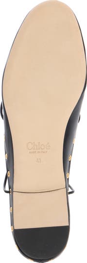 【関税&送料込】Chloe Black Leather Ghillie Ballerinas chloe-Black-Leather-Ghillie-