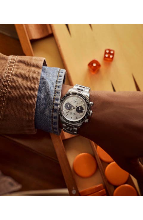 Waterbury Heritage Chronograph Bracelet Watch, 39mm