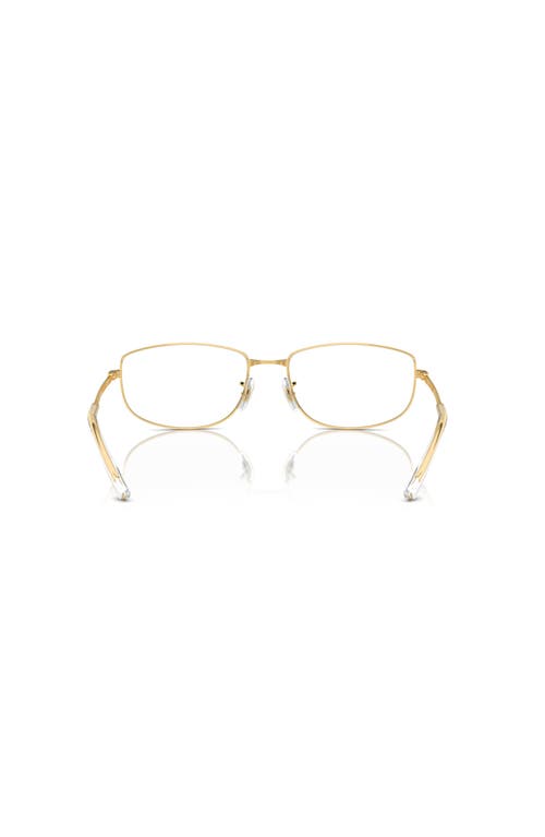 Ray Ban Ray-ban 54mm Irregular Optical Glasses In Brown