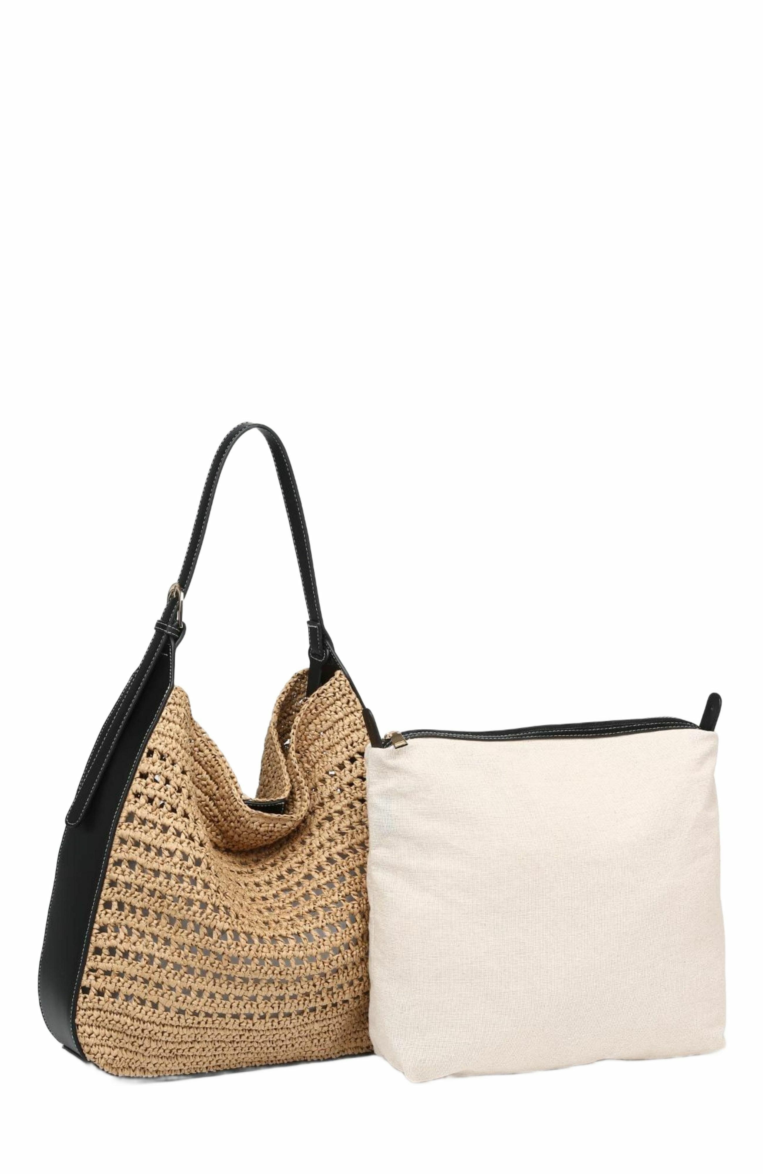 MODA LUXE Savannah Hobo, Alternate, color, Black Natural