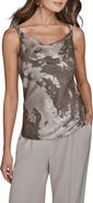 Donna Karan New York Twist Shoulder Metallic Camisole