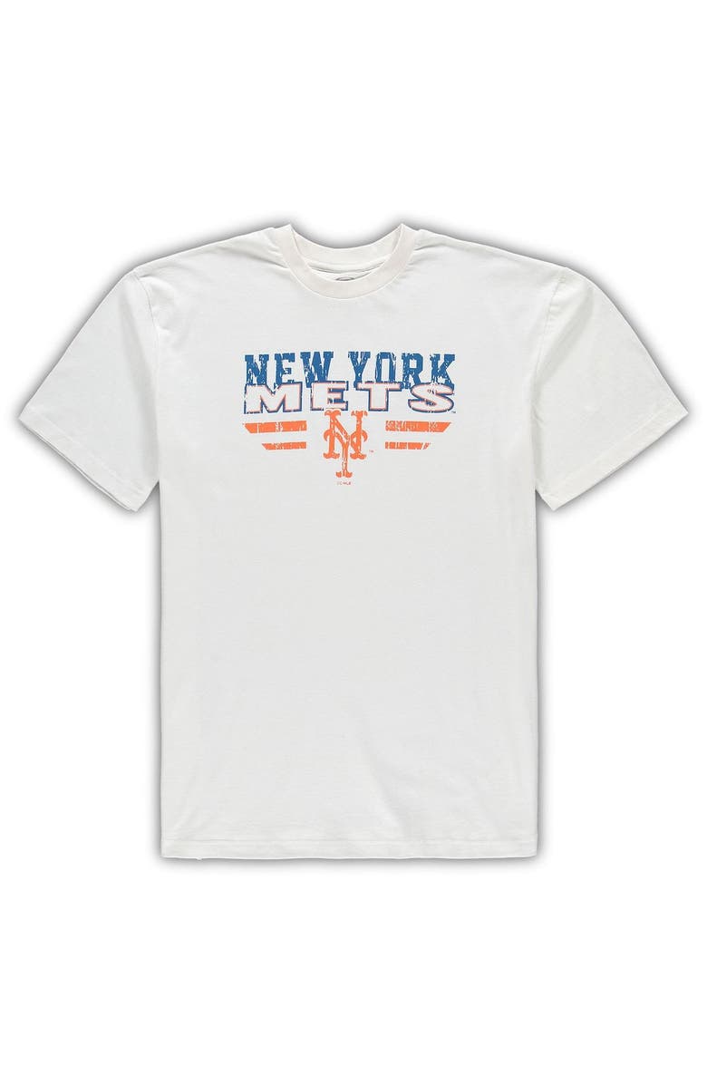 CONCEPTS SPORT Men's Concepts Sport White/Royal New York Mets Big & Tall Pinstripe Sleep Set, Alternate, color, White