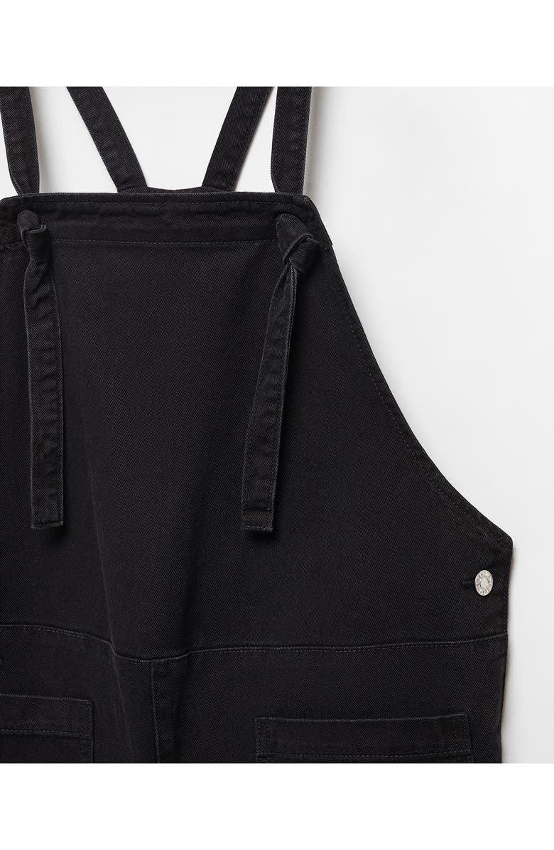 MANGO Cotton Denim Maternity Overalls, Alternate, color, 