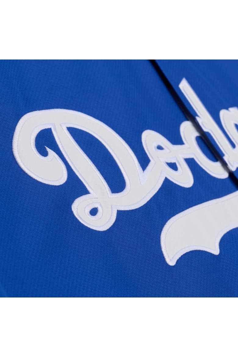 Men's Mitchell & Ness  Royal Los Angeles Dodgers Full-Snap Hooded Coaches Jacket, Alternate, color, Royal