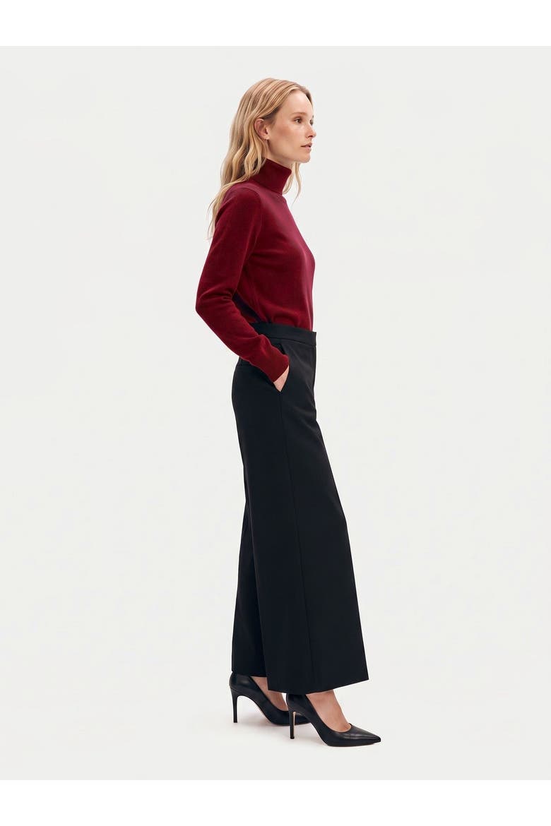 Cashmere Classic Turtleneck Sweater, Alternate, color, Wine Red
