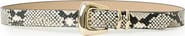 B-Low the Belt Milan Python Print Leather Belt