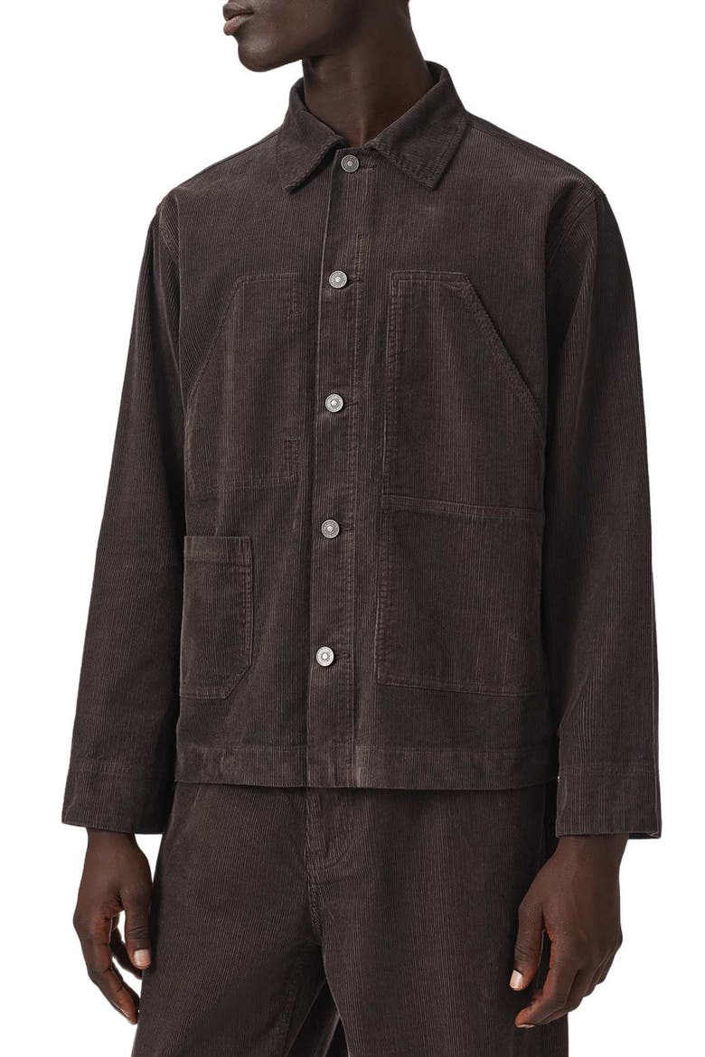 Mukesh Corduroy Shacket, Main, color, DARK BROWN