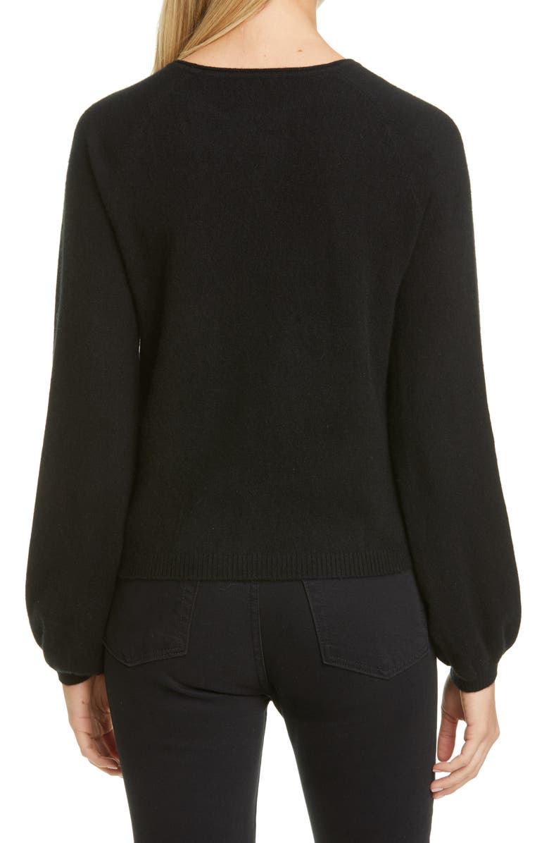 CO Raglan Sleeve Cashmere Peasant Sweater, Alternate, color, 