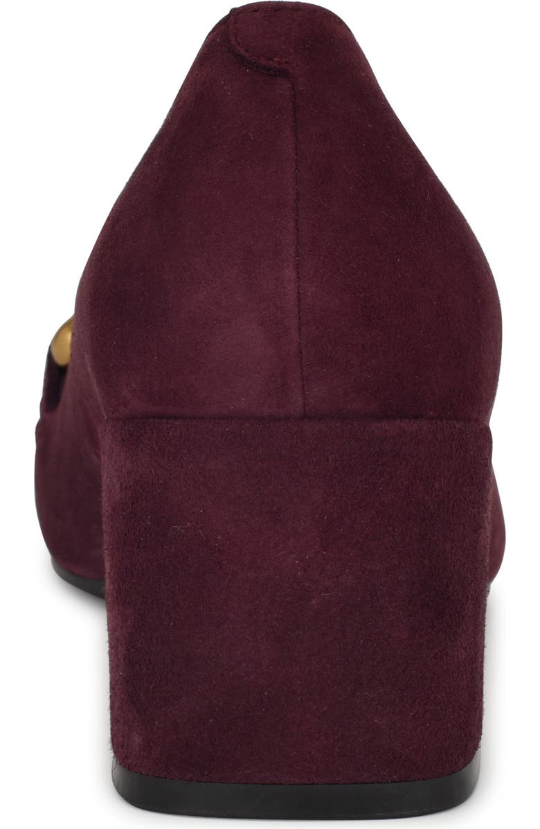 Nine West Veepe Bit Loafer Pump, Alternate, color, Dark Red