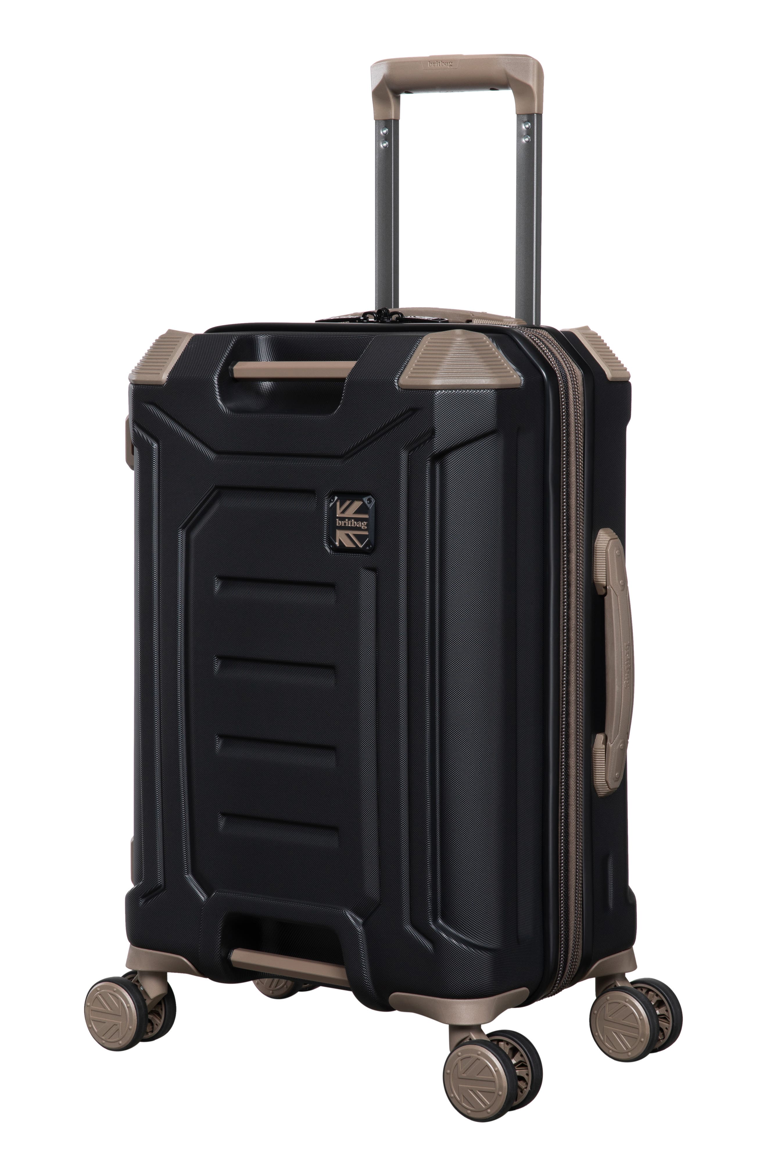 Britbag Stonesfields 21-Inch Hardside Spinner Luggage, Alternate, color, Black