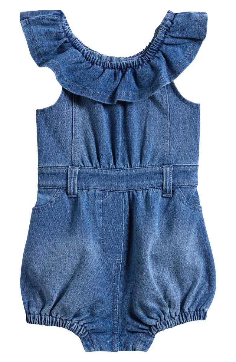 Habitual Kids Ruffle Romper, Main, color, Indigo