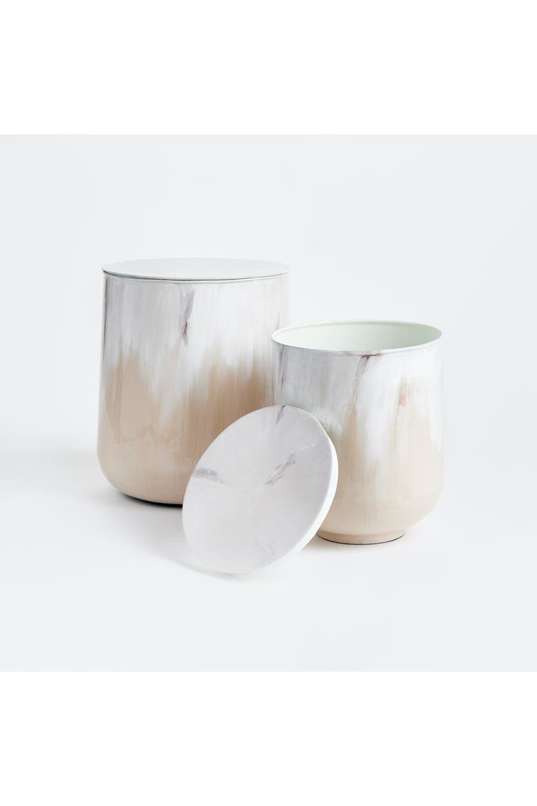 Santos Storage Tables Set of 2, Alternate, color, White