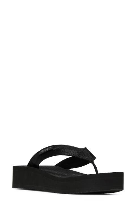 sam icon platform wedge flip flop (Women)