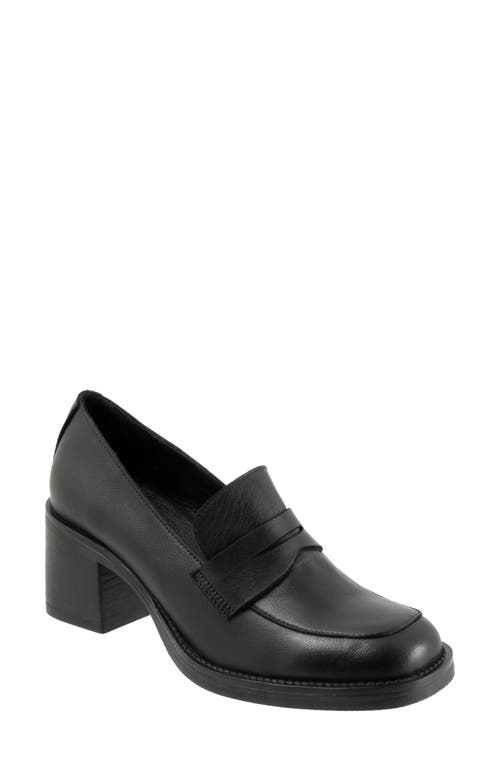 Bueno Ruth Penny Loafer Pump In Black