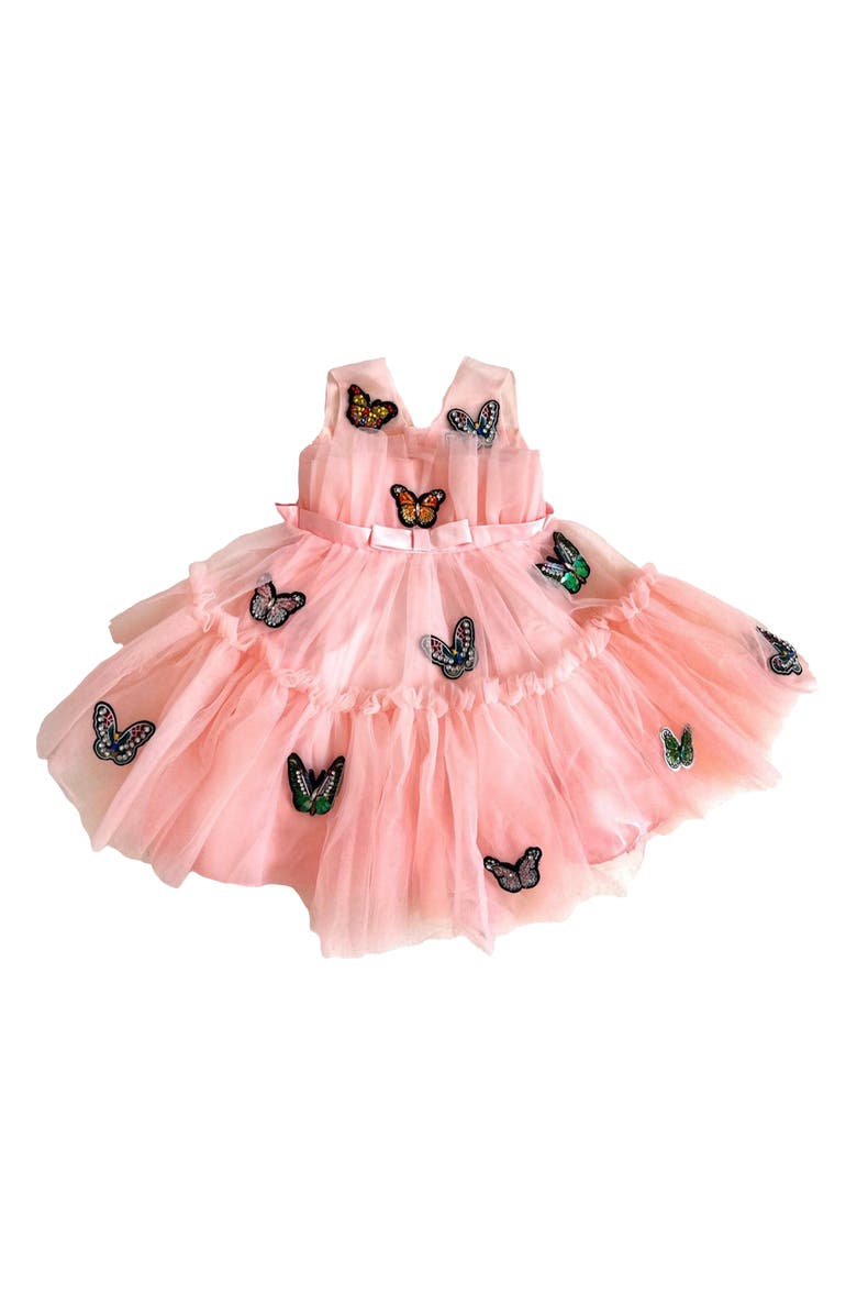 Lola + The Boys Kids' Butterfly Tulle Dress, Main, color, 