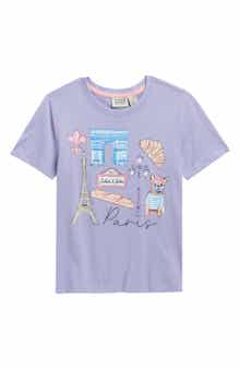 Scotch & Soda Kids' Paris Graphic T-Shirt