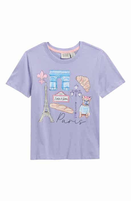 Scotch & Soda Kids' Paris Graphic T-Shirt