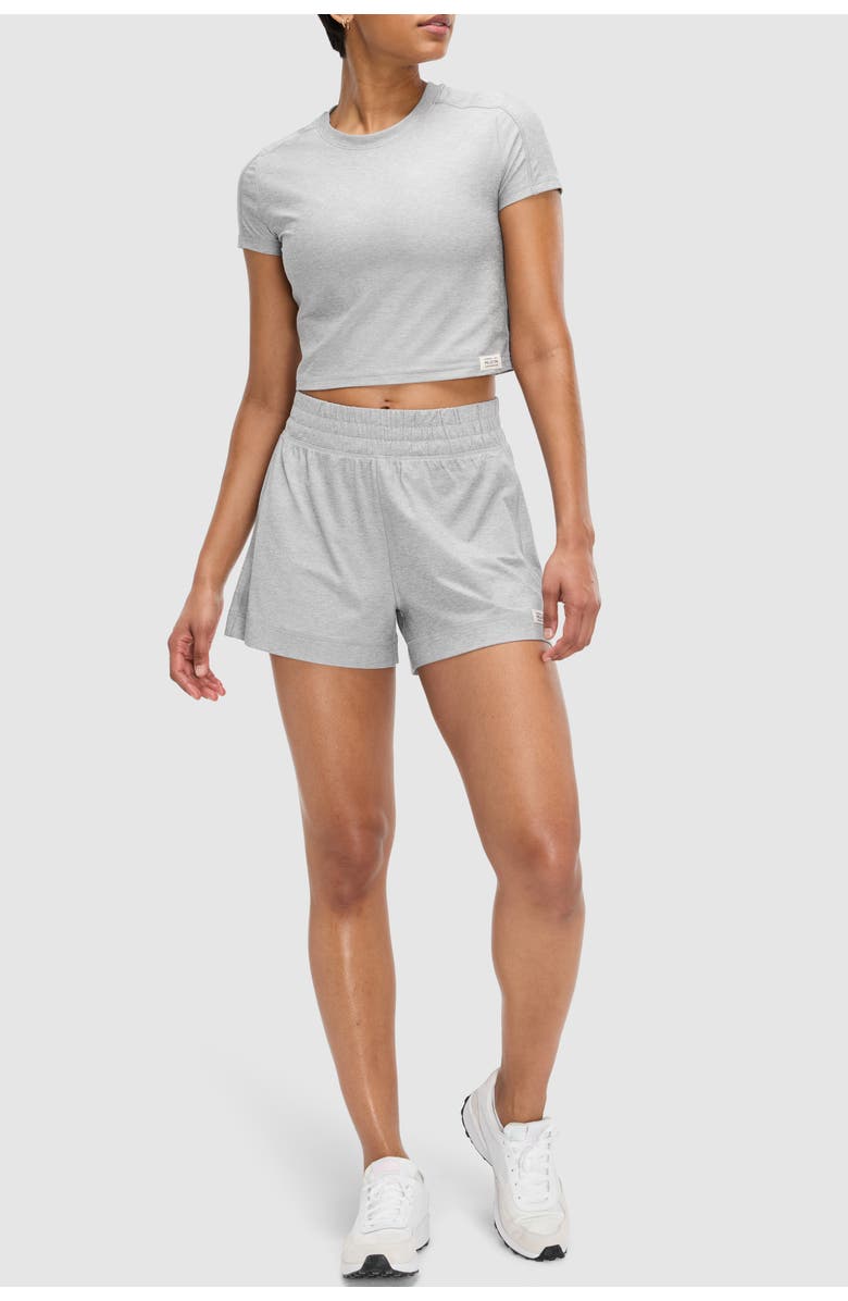 Peloton Dreamblend 3" Short, Alternate, color, Light Heather Grey