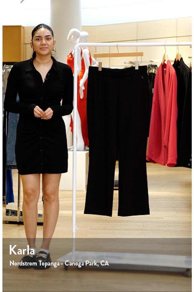 Pinstripe Ponte Bootcut Pants video