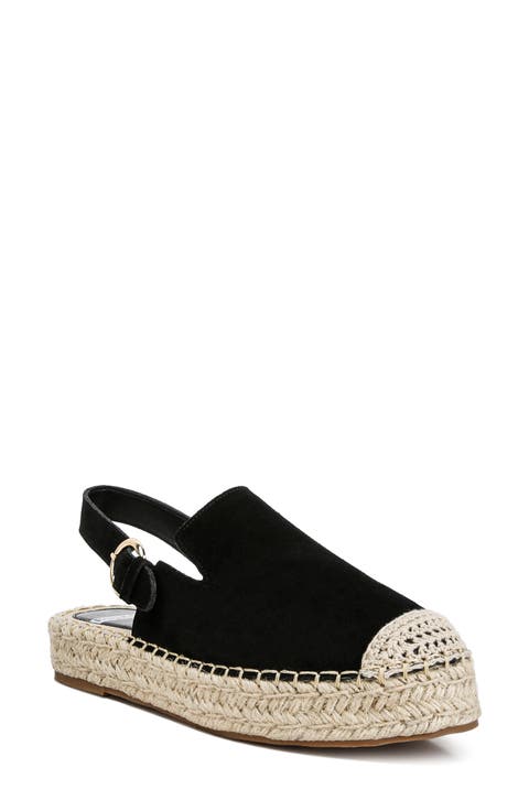 Affie Espadrille Slingback Flat (Women)