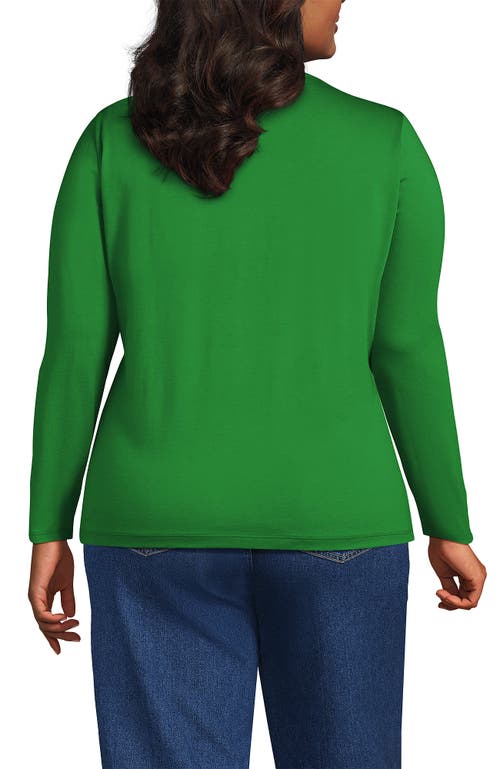 Lands' End Relaxed Supima Cotton T-shirt In Green