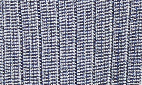 Mavrans Marled Johnny Collar Polo In Blue