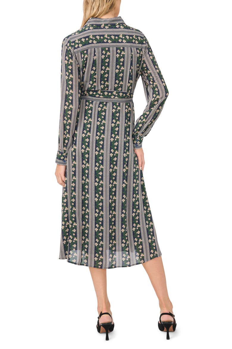 Sloan Long Sleeve Midi Shirtdress, Alternate, color, INDIGO NIGHT