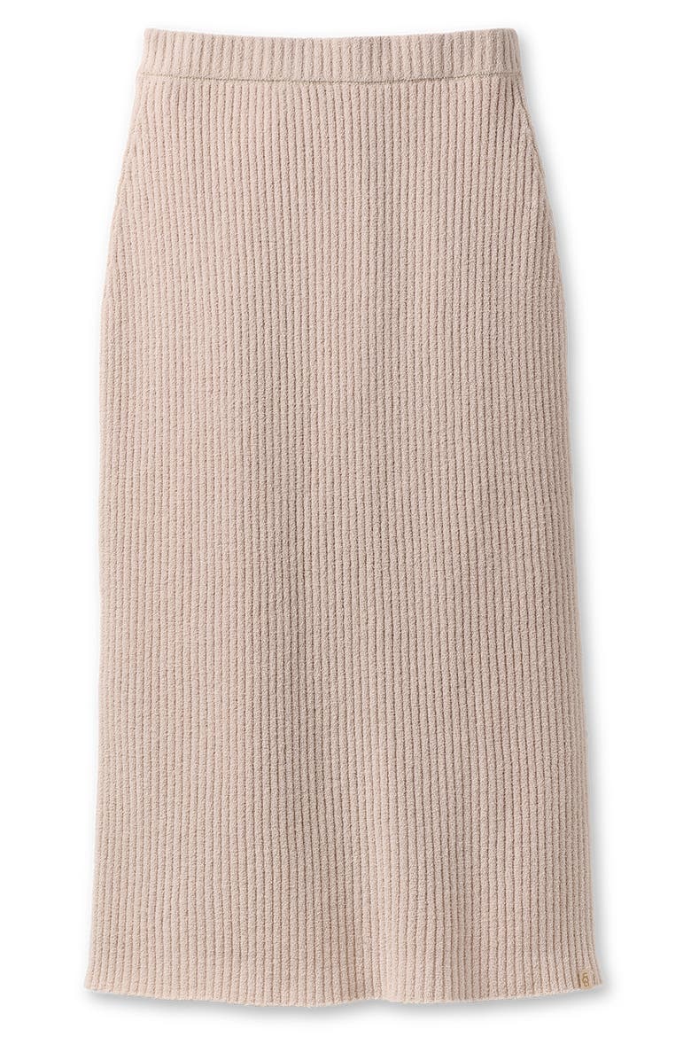 Chryston Rib Knit Midi Skirt, Alternate, color, SAND
