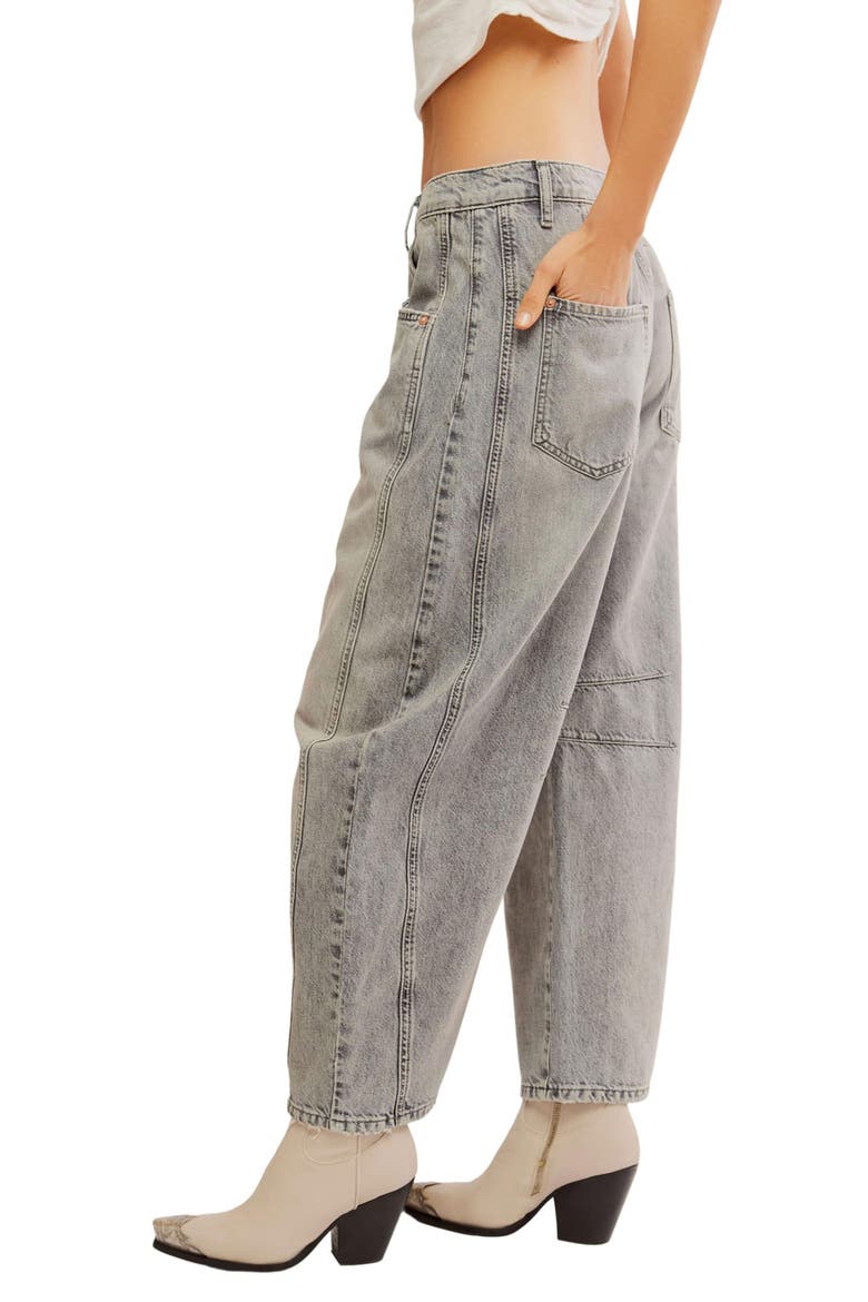 Good Luck Barrel Jeans, Alternate, color, FALCON GREY