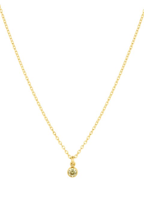 Birthstone Charm Necklace