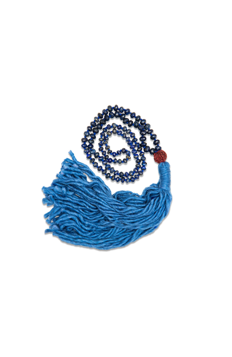 Lapis Indigo Mala Necklace
