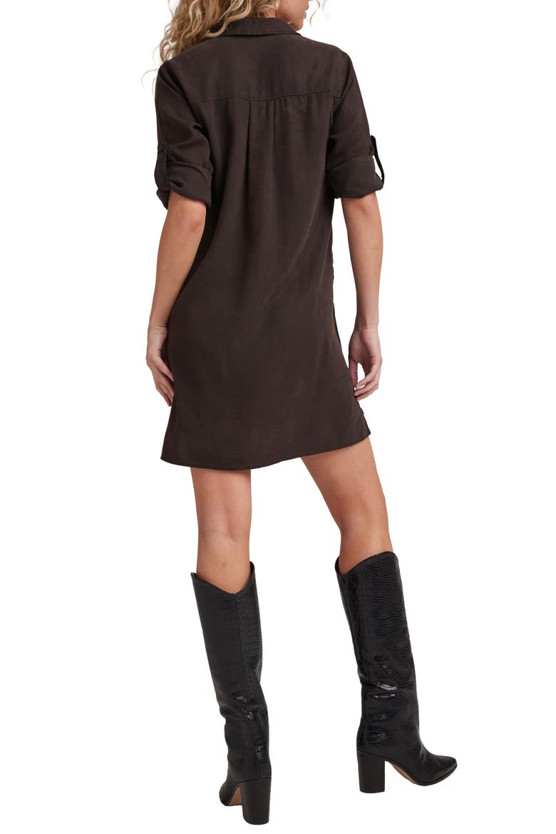 A-Line Shirtdress, Alternate, color, QUARTZ BROWN