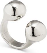 UNODE50 Open Ring with Two Beads