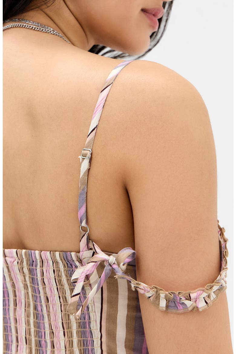 Stevie Stripe Off the Shoulder Camisole, Alternate, color, MULTI STRIPE