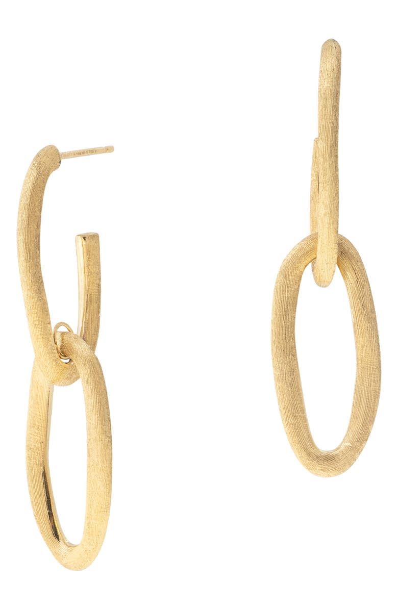 Marco Bicego Jaipur Double Link Earrings, Main, color, Yellow Gold