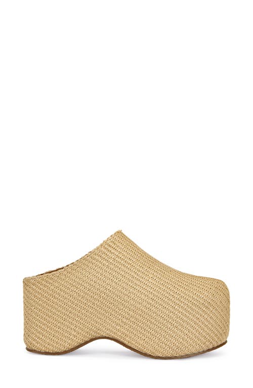 Azalea Wang Teatree Platform Clog In Beige