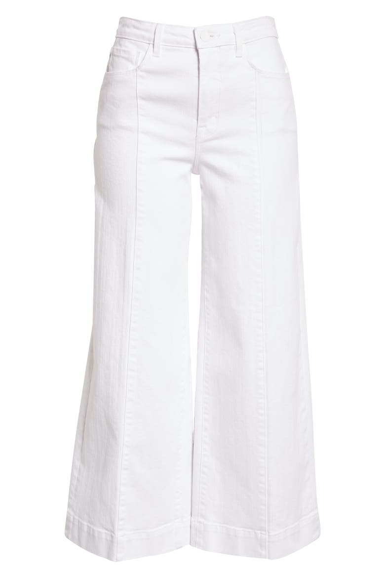 Houston Crop Wide Legs Jeans, Alternate, color, BLANC