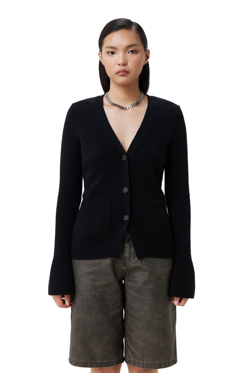 GOBI Mongolian Cashmere Buttoned Cashmere V-Neck Cardigan, Main, color,