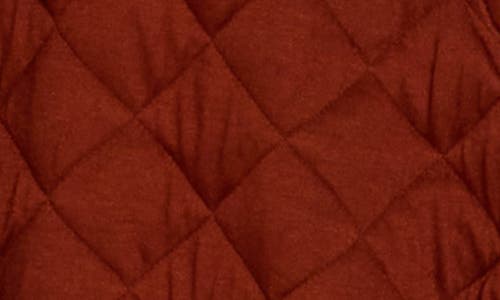 Bluegrey Quilted Cotton Blend Cardigan Sweatshirt In Orange