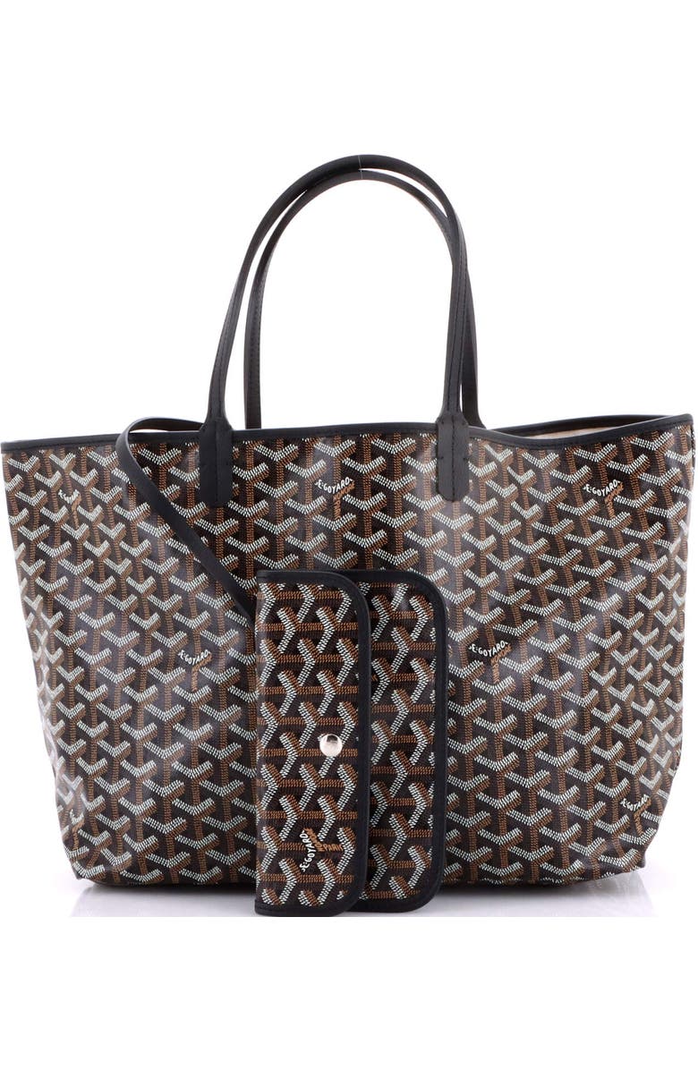Pre-Owned Goyard Saint Louis Tote Coated Canvas PM, Alternate, color, Black