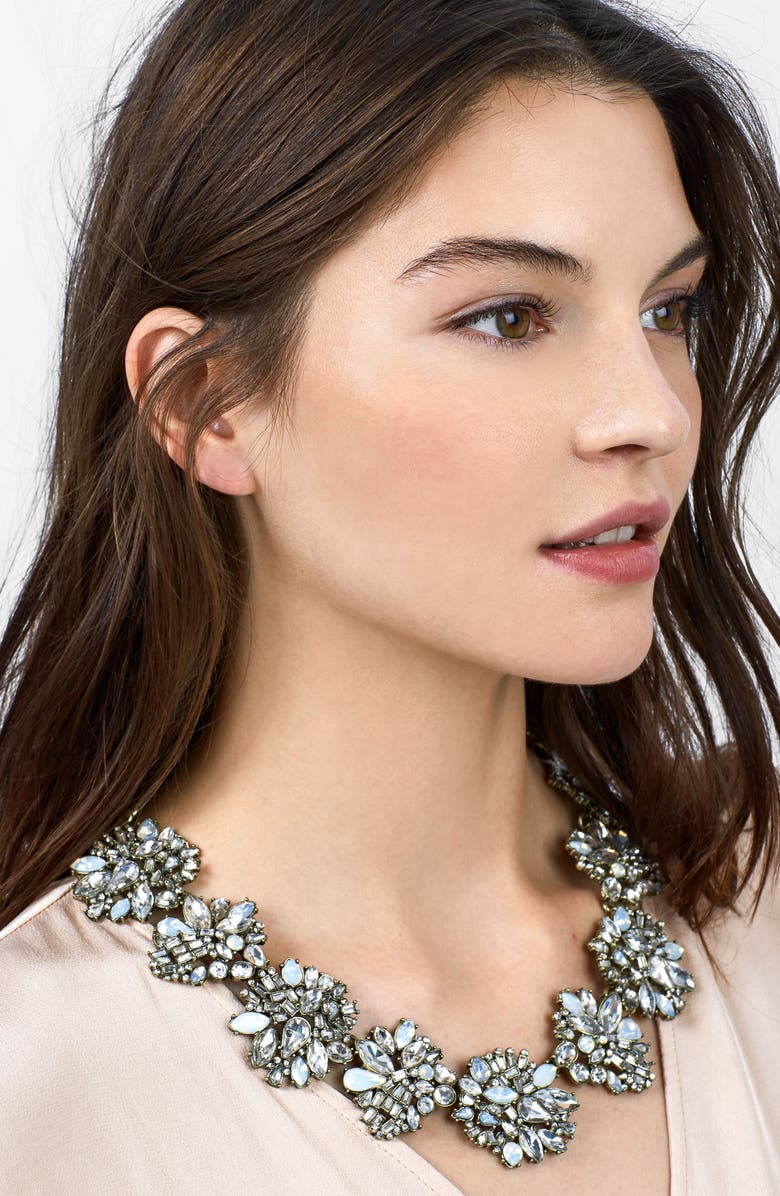 BaubleBar Lissandra Crystal Statement Necklace, Alternate, color,