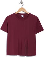 Melrose and Market Short Sleeve Pleated Cotton T-Shirt