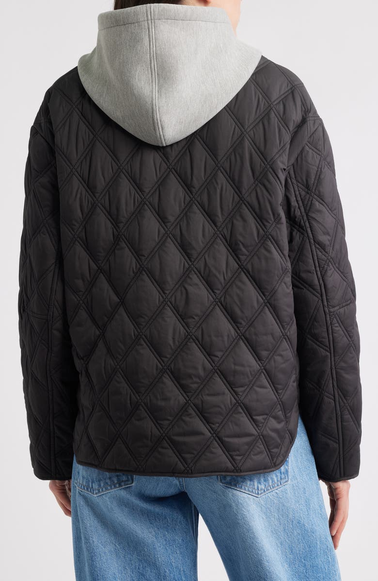 Hoodie Bib Quilted Jacket