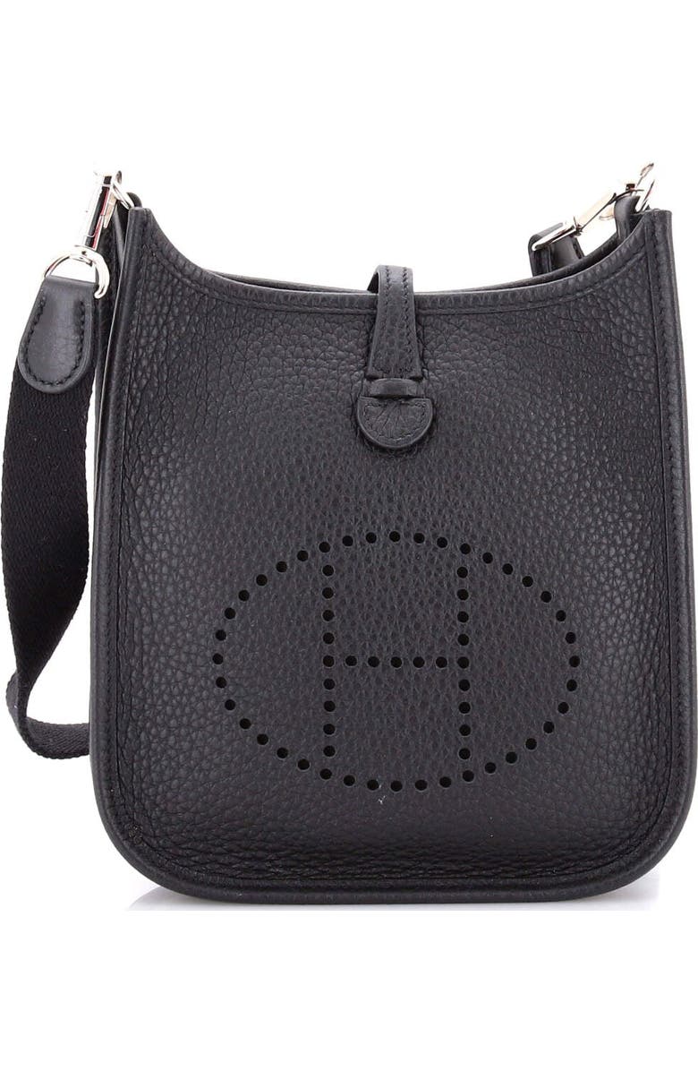 Pre-Owned Hermes Evelyne Bag Gen III Clemence TPM, Main, color, Noir