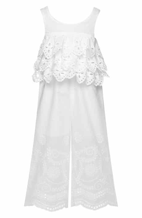 Baby Sara Kids' Eyelet Jumpsuit