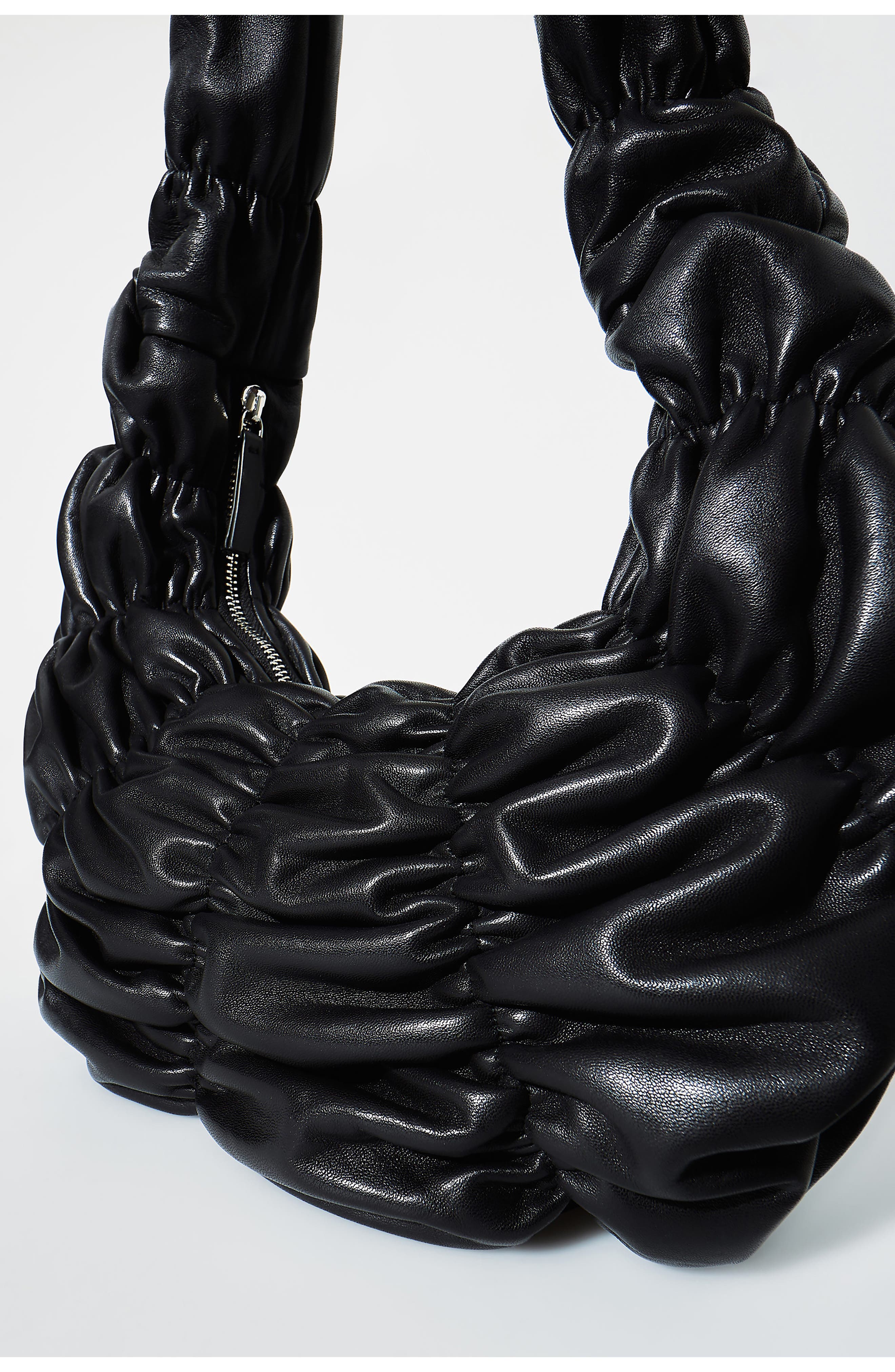 COS Ripple Leather Crossbody Bag, Alternate, color, 