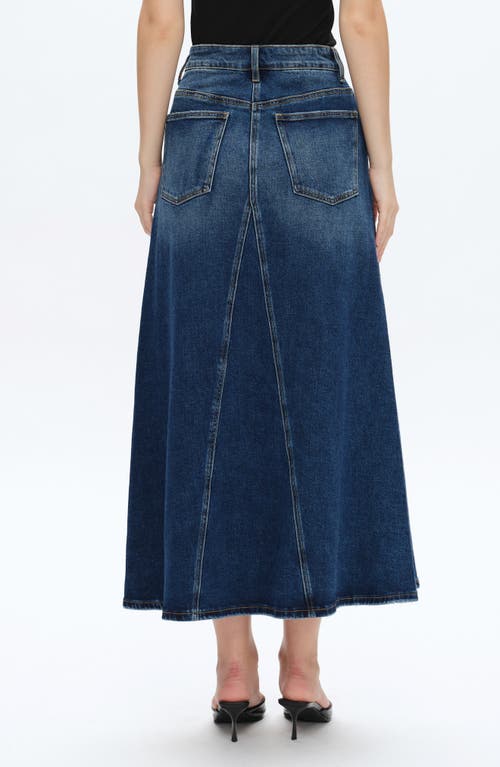 Bayeas Denim A-line Skirt In Blue Tears In Blue