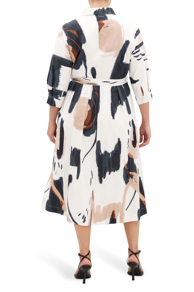 Exhibit Print Shirtdress, Alternate, color, EXHIBIT